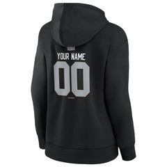 Women's Los Angeles Dodgers Black 2024 World Series Champions Custom Name & Number Pullover Hoodie