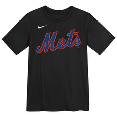 Youth New York Mets Juan Soto Black Name & Number T-Shirt