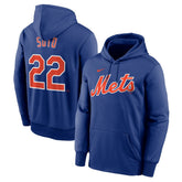 Youth New York Mets Juan Soto Royal Name & Number Pullover Hoodie
