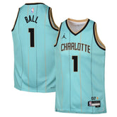 Youth Charlotte Hornets LaMelo Ball Jordan Brand Mint 2024/25 Swingman Player Jersey - City Edition