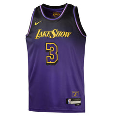 Youth Los Angeles Lakers Anthony Davis Purple 2024/25 Swingman Player Jersey - City Edition