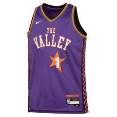 Youth Phoenix Suns Devin Booker Purple 2024/25 Swingman Player Jersey - City Edition