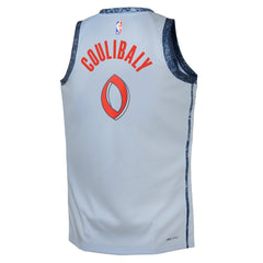 Youth Washington Wizards Bilal Coulibaly Light Blue 2024/25 Swingman Player Jersey - City Edition