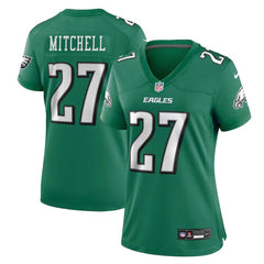 Womens Quinyon Mitchell Midnight Kelly Green Philadelphia Eagles Team Game Jersey