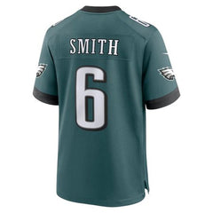 Men's Philadelphia Eagles DeVonta Smith Midnight Green Super Bowl LIX Game Player Jersey