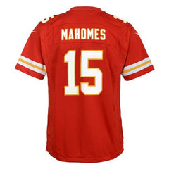 Youth Kansas City Chiefs Patrick Mahomes Red Super Bowl LIX Game Player Jersey