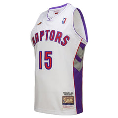Men's Toronto Raptors #15 Vince Carter White 2000 NBA All-Star Game Authentic Jersey