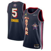 Unisex #5 Anthony Edwards Jordan Brand Navy 2025 NBA All-Star Game Swingman Player Jersey