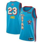 Unisex #23 LeBron James Jordan Brand Light Blue 2025 NBA All-Star Game Swingman Player Jersey