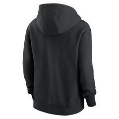 Women's Philadelphia Eagles Black Super Bowl LIX Champions Tailsweep Pullover Hoodie