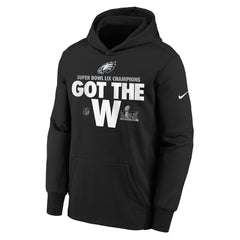 Youth Philadelphia Eagles Black Super Bowl LIX Champions Parade Pullover Hoodie
