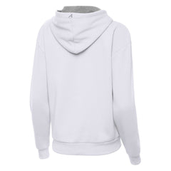 Women's Philadelphia Eagles Antigua White Super Bowl LIX Champions Victory Pullover Hoodie
