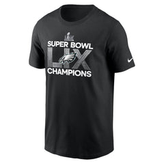 Men's Philadelphia Eagles Black Super Bowl LIX Champions Supplemental T-Shirt