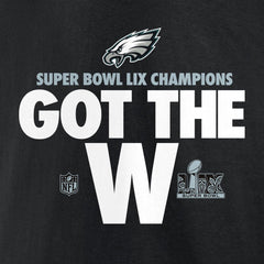 Women's Philadelphia Eagles Black Super Bowl LIX Champions Parade T-Shirt