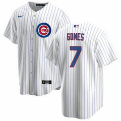 Youth Chicago Cubs #7 Yan Gomes White Cool Base Stitched Baseball Jersey
