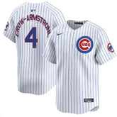 Youth Chicago Cubs #4 Pete Crow-Armstrong White Home Replica Player Jersey