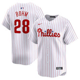 Men's Philadelphia Phillies #28 Alec Bohm White Home Limited Player Jersey