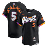 Men's San Francisco Giants #5 Mike Yastrzemski Anthracite 2025 City Connect Limited Jersey
