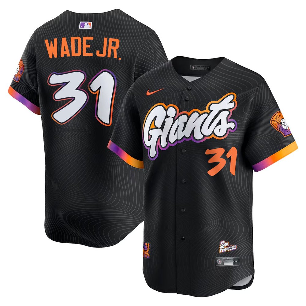 Youth San Francisco Giants #31 LaMonte Wade Jr. Anthracite 2025 City Connect Limited Jersey