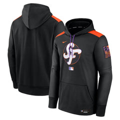Men's San Francisco Giants Black 2025 City Connect Authentic Collection Performance Pullover Hoodie