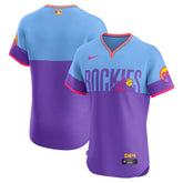 Men's Colorado Rockies Purple/Light Blue 2025 City Connect Elite Jersey