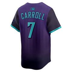 Men's Arizona Diamondbacks #7 Corbin Carroll Purple 2025 City Connect Limited Player Jersey