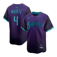Men's Arizona Diamondbacks #4 Ketel Marte Purple 2025 City Connect Limited Player Jersey