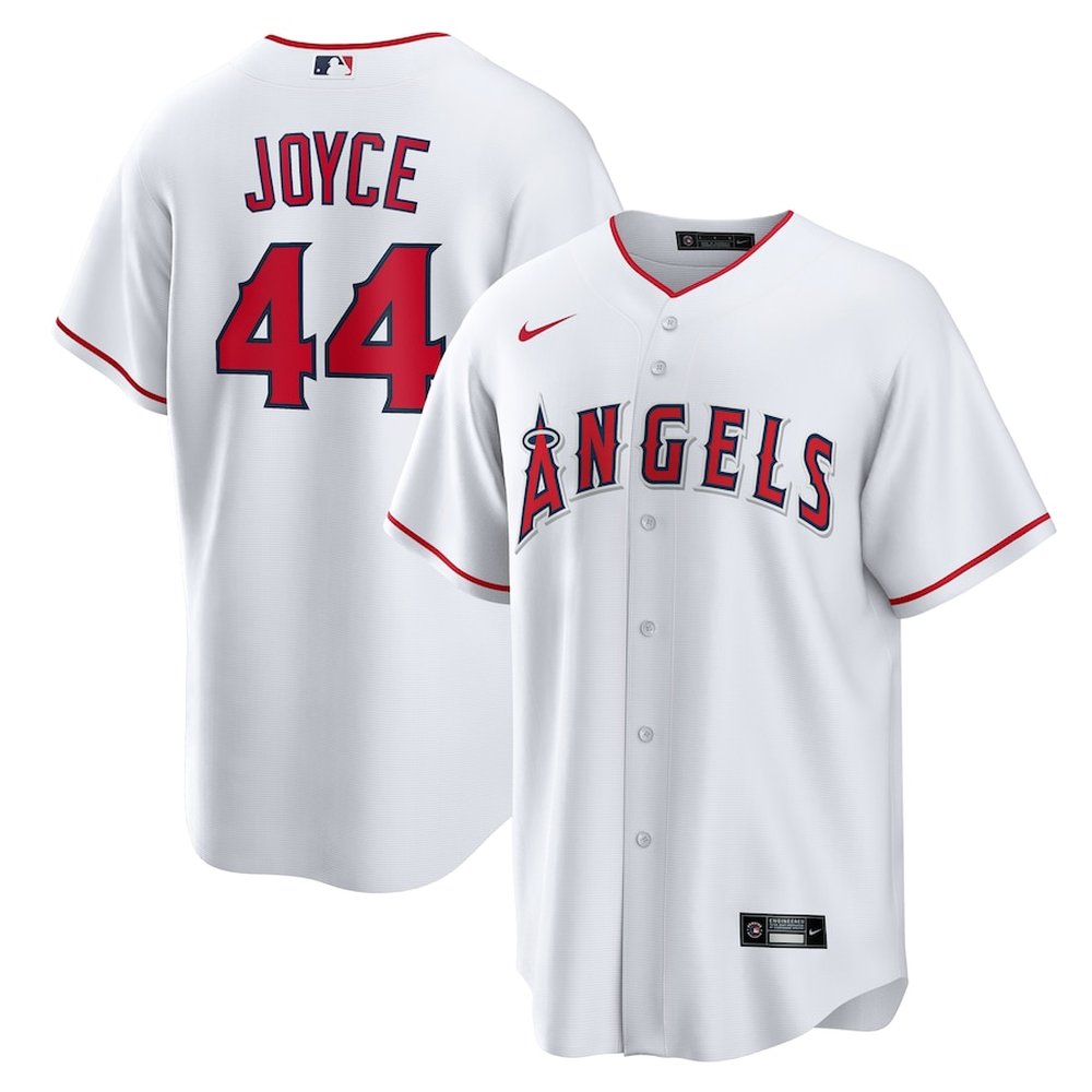 Men's Los Angeles Angels #44 Ben Joyce White Home Replica Jersey