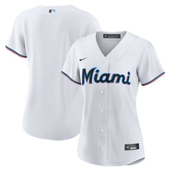 Women's Miami Marlins White Replica Team Jersey