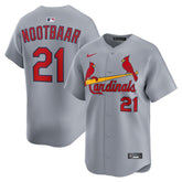 Men's St. Louis Cardinals #21 Lars Nootbaar Gray Home Limited Jersey