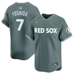 Men's Boston Red Sox #7 Masataka Yoshida Green 2025 City Connect Limited Player Jersey
