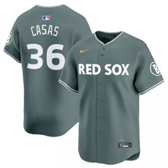 Men's Boston Red Sox #36 Triston Casas Green 2025 City Connect Limited Player Jersey