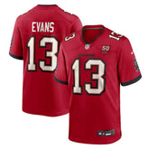 Men's Tampa Bay Buccaneers #13 Mike Evans Red 50th Anniversary Game Jersey