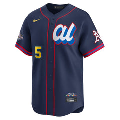 Men's American League #5 Jacob Wilson Navy 2025 All-Star Edition Limited Player Jersey