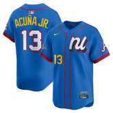 Youth National League #13 Ronald Acuna Jr. Blue 2025 All-Star Edition Limited Player Jersey