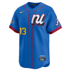 Youth National League #13 Ronald Acuna Jr. Blue 2025 All-Star Edition Limited Player Jersey