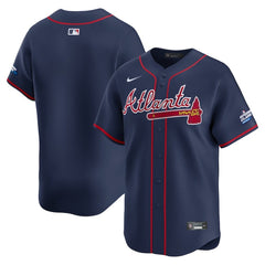 Youth Atlanta Braves Navy 2025 MLB Speedway Classic Alternate Limited Jersey