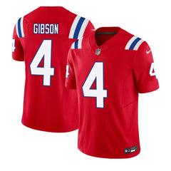 Men's New England Patriots #4 Antonio Gibson Red F.U.S.E. Vapor Limited Jersey