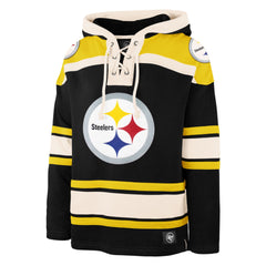 PITTSBURGH STEELERS '47 SUPERIOR LACER HOOD JET BLACK