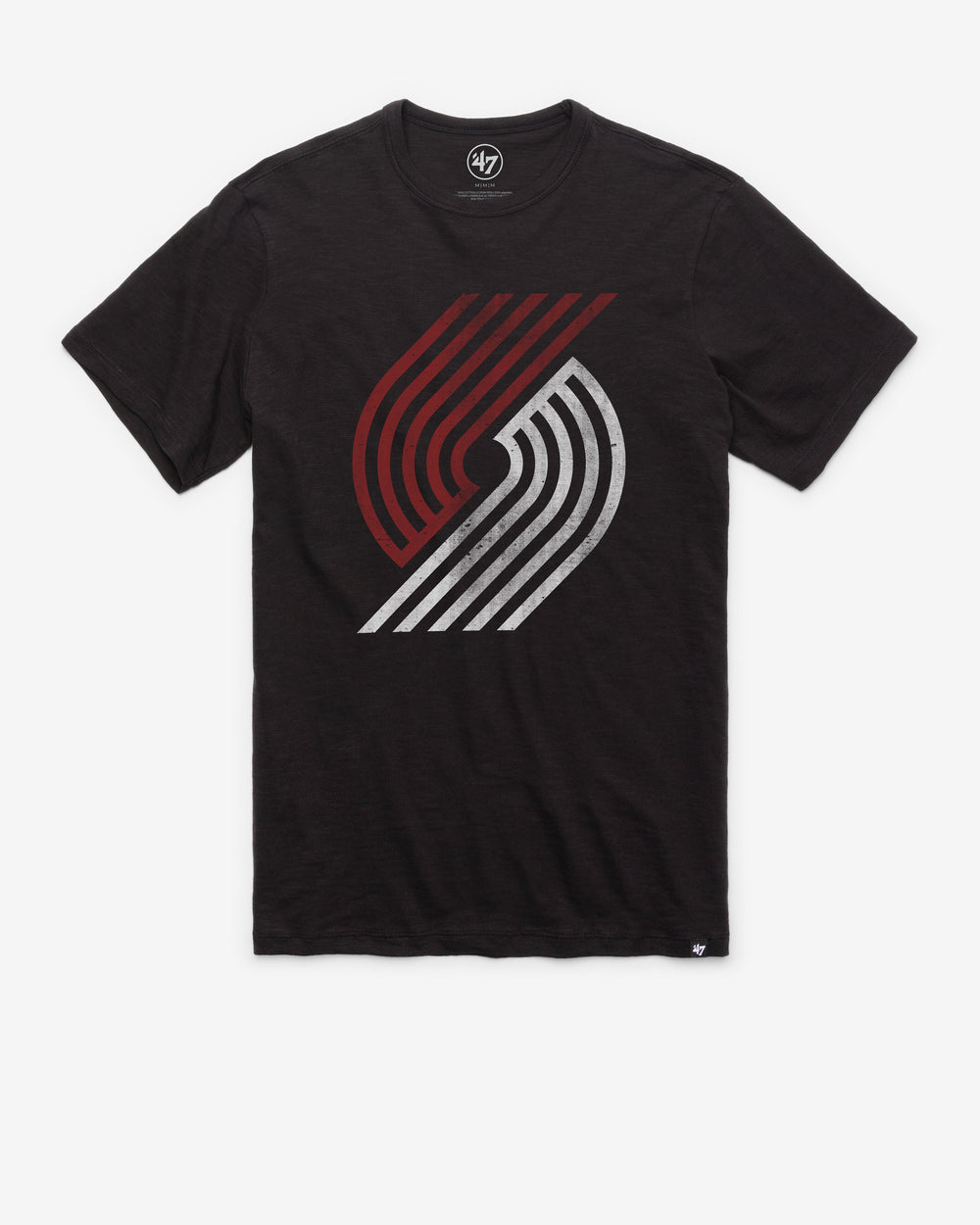 PORTLAND TRAIL BLAZERS GRIT '47 SCRUM TEE JET BLACK