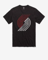 PORTLAND TRAIL BLAZERS GRIT '47 SCRUM TEE JET BLACK