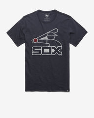 CHICAGO WHITE SOX COOPERSTOWN GRIT '47 SCRUM TEE FALL NAVY