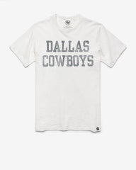 DALLAS COWBOYS GRIT WORDMARK '47 SCRUM TEE WHITE WASH