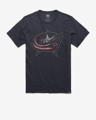 COLUMBUS BLUE JACKETS GRIT '47 SCRUM TEE FALL NAVY