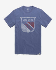 NEW YORK RANGERS VINTAGE GRIT '47 SCRUM TEE BLEACHER BLUE