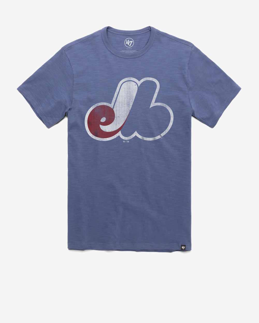 MONTREAL EXPOS COOPERSTOWN GRIT '47 SCRUM TEE BLEACHER BLUE
