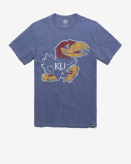 KANSAS JAYHAWKS GRIT '47 SCRUM TEE BLEACHER BLUE