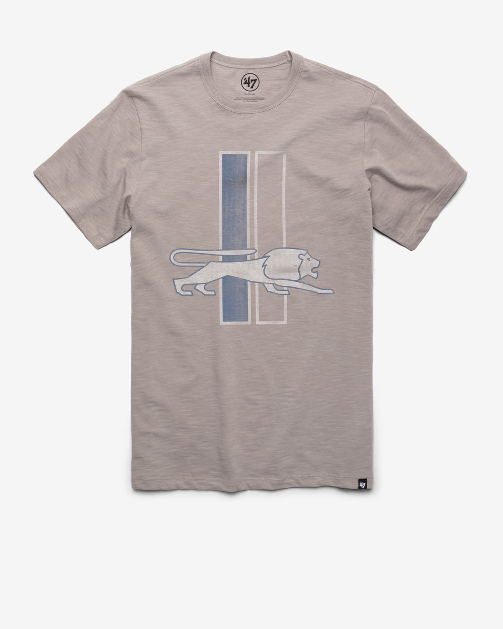 DETROIT LIONS HISTORIC GRIT '47 SCRUM TEE WOLF GREY
