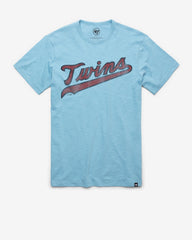 MINNESOTA TWINS COOPERSTOWN GRIT WORDMARK '47 SCRUM TEE CAROLINA