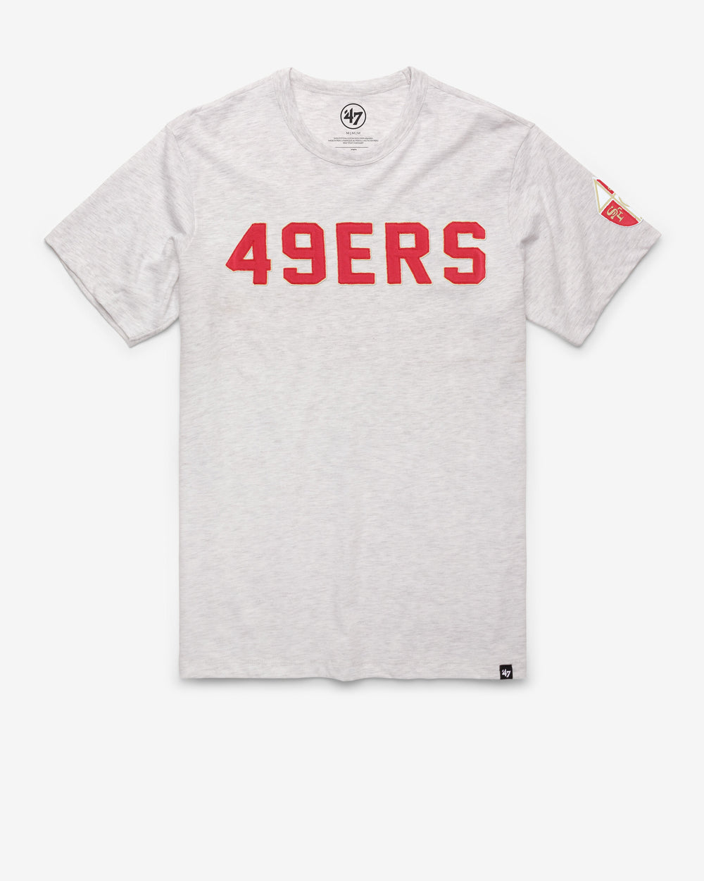 SAN FRANCISCO 49ERS HISTORIC '47 FRANKLIN FIELDHOUSE TEE RELAY GREY